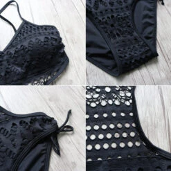 Lace One Piece Swimsuit 15 Lace One Piece Swimsuit -Clothing Discount Store lace piece swimsuit beach beachwear bikini black lace bodysuit swimwear kawaii babe 343