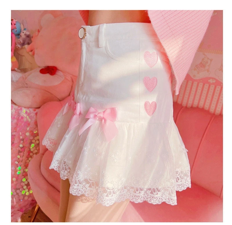Lace Ribbon Lolita Skirt 11 Lace Ribbon Lolita Skirt - Image 9