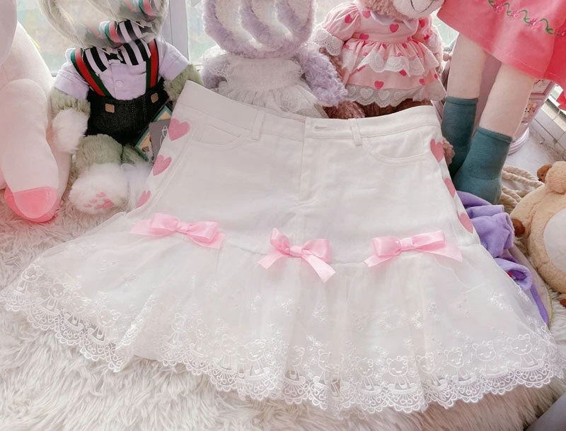 Lace Ribbon Lolita Skirt 17 Lace Ribbon Lolita Skirt - Image 15