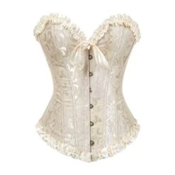Lady In Lace Genuine Corsets -Clothing Discount Store lady in lace genuine corsets beige 6xl bra bustier corset corsetry fairy kei ddlg playground 656