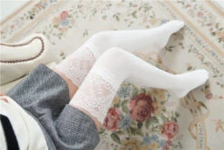 Lady Lace Stockings -Clothing Discount Store lady lace stockings high socks knee long sock kawaii babe 491