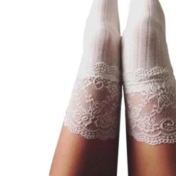 Lady Lace Stockings -Clothing Discount Store lady lace stockings high socks knee long sock kawaii babe 656
