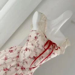 Lady Rosebud Outfit Set -Clothing Discount Store lady rosebud outfit set sets cardigan fairycore floral kawaii 824