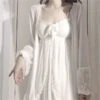 Lazy Angel Nightdress And Robe -Clothing Discount Store lazy angel nightdress robe nightgowns lazy angel robe set size chart 697