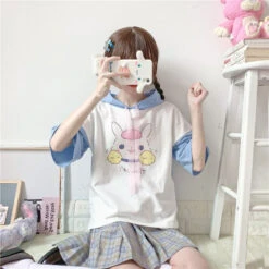 Little Bun Tee 27 Little Bun Tee -Clothing Discount Store little bun tee baby bunny blue bunnies bunny hoodie rabbit shirt kawaii babe 800