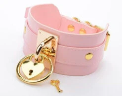 Locket O-Ring Collar -Clothing Discount Store locket o ring collar choker collar gold gold necklace heart locket choker kawaii babe 938