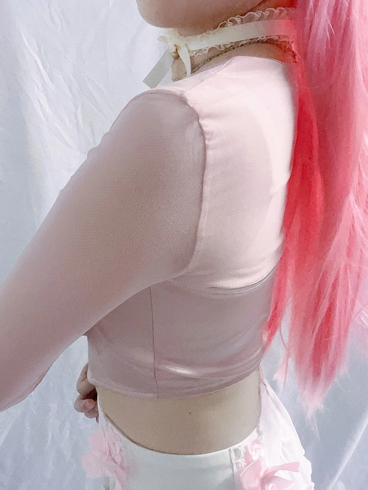 Long Sleeve Satin Bustier 7 Long Sleeve Satin Bustier - Image 5