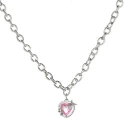 Lovecore Heart Necklaces -Clothing Discount Store lovecore heart necklaces bows choker heart hearts jeweled 366