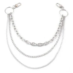 Lovecore Lolly Belt Chain -Clothing Discount Store lovecore lolly belt chain silver stack belt belts chains chain kawaii babe 992