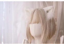 Luxury Realistic Neko Ears -Clothing Discount Store luxury realistic neko ears barettes barrettes cat ear clip in hair clips ddlg playground 753