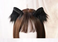 Luxury Realistic Neko Ears -Clothing Discount Store luxury realistic neko ears barettes barrettes cat ear clip in hair clips ddlg playground 765