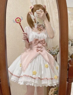 Magic Star Sakura Dress -Clothing Discount Store magic star sakura dress dresses lolita sweet kawaii babe 754