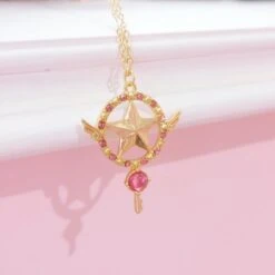 Magical Girl Wand Necklaces -Clothing Discount Store magical girl wand necklaces accessories accessory anime card captor jewelery necklace ddlg playground 129