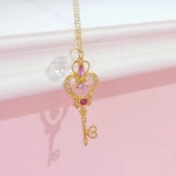 Magical Girl Wand Necklaces -Clothing Discount Store magical girl wand necklaces key accessories accessory anime card captor jewelery necklace ddlg playground 439