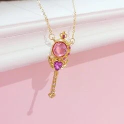 Magical Girl Wand Necklaces -Clothing Discount Store magical girl wand necklaces scepter accessories accessory anime card captor jewelery necklace ddlg playground 684