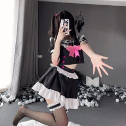 Maid Temptation Cosplay Set 16 Maid Temptation Cosplay Set -Clothing Discount Store maid temptation cosplay set cosplays costumes lingerie sets ddlg playground 623