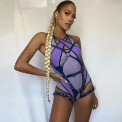 Mesh Criss Cross Monokini 25 Mesh Criss Cross Monokini -Clothing Discount Store mesh criss cross monokini adult onesies bathing suit blue onesie body suits kawaii babe 120