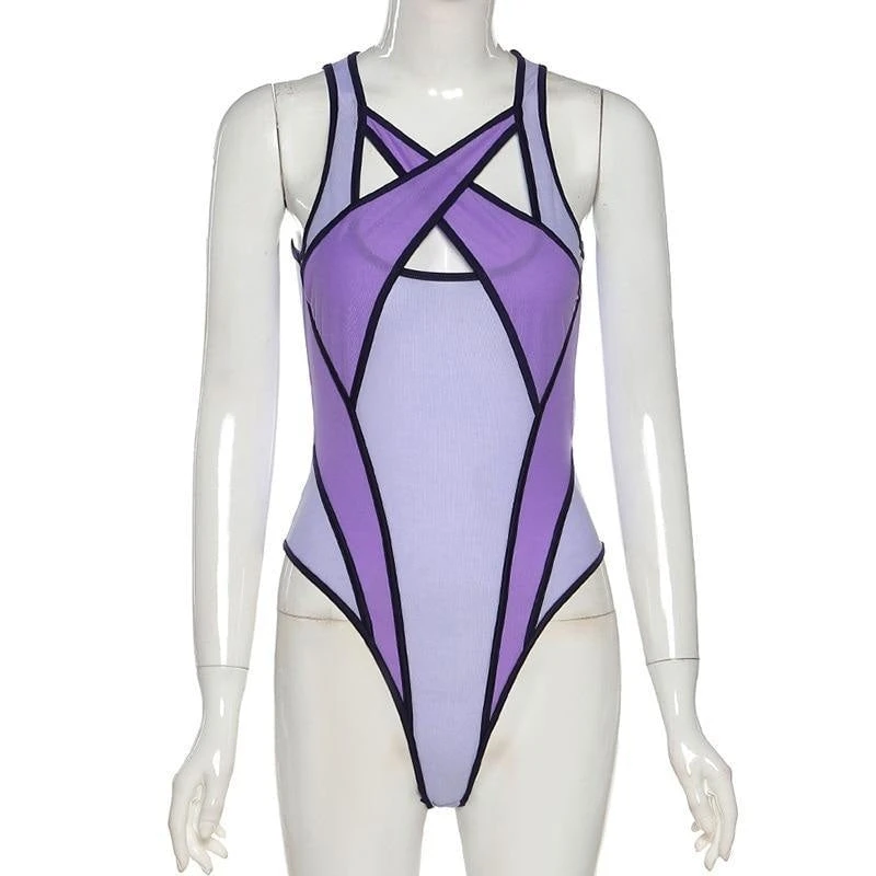Mesh Criss Cross Monokini 18 Mesh Criss Cross Monokini - Image 16