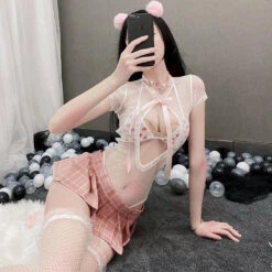 Mesh Student Cosplay Set 16 Mesh Student Cosplay Set -Clothing Discount Store mesh student cosplay set cosplay costume costumes mesh roleplay student kawaii babe 885