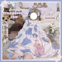 Milky Cow Dress 27 Milky Cow Dress -Clothing Discount Store milky cow lolita dress calf cows cute dresses kawaii babe 159