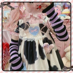 Milky Cow Dress 29 Milky Cow Dress -Clothing Discount Store milky cow lolita dress calf cows cute dresses kawaii babe 496
