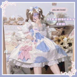 Milky Cow Dress 38 Milky Cow Dress -Clothing Discount Store milky cow lolita dress calf cows cute dresses kawaii babe 945
