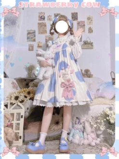 Milky Cow Dress 36 Milky Cow Dress -Clothing Discount Store milky cow lolita dress calf cows cute dresses kawaii babe 993