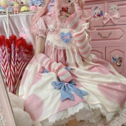 Milky Cow Dress 24 Milky Cow Dress -Clothing Discount Store milky cow lolita dress pink calf cows cute dresses kawaii babe 910