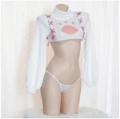 Mini Neko Lingerie Set -Clothing Discount Store mini neko lingerie set cat paw paws cosplay cosplaying costume lingerie kawaii babe 361