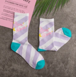 Kawaii Moon Socks -Clothing Discount Store moon