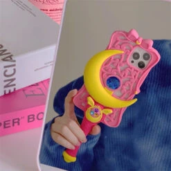 Moon Wand IPhone Case -Clothing Discount Store moon wand iphone case anime 14 cases magical girl phone kawaii babe 749