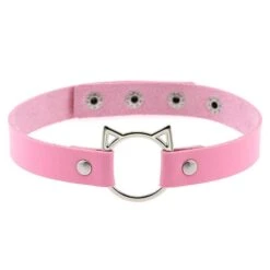 Neko Collar -Clothing Discount Store neko collar pink cat cats choker chokers necklace ddlg playground 341