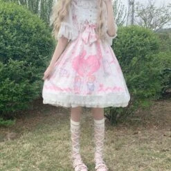 Neko Family Tree Dress -Clothing Discount Store neko family tree lolita dress bear bears cats girly jsk ddlg playground 230