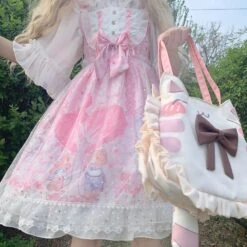 Neko Family Tree Dress -Clothing Discount Store neko family tree lolita dress bear bears cats girly jsk ddlg playground 481