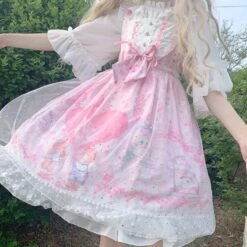 Neko Family Tree Dress -Clothing Discount Store neko family tree lolita dress bear bears cats girly jsk ddlg playground 998