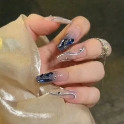 Ombre Gradient Press On Nails 29 Ombre Gradient Press On Nails -Clothing Discount Store ombre gradient press nails false press on gradients bows fairycore 285