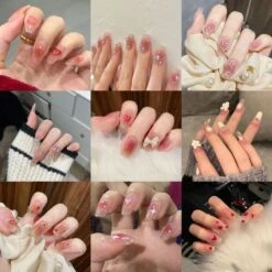 Ombre Gradient Press On Nails 27 Ombre Gradient Press On Nails -Clothing Discount Store ombre gradient press nails false press on gradients bows fairycore 304