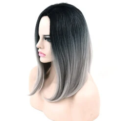 Ombre Medium Length Wigs -Clothing Discount Store ombre medium length wigs bob cat cosplay costume cosplay wig wig kawaii babe 490
