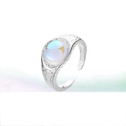 Opal Alien Rings -Clothing Discount Store opal alien rings opal set ethereal hammered jeweled jewelry 859