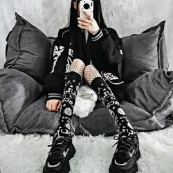 Oujia Stockings -Clothing Discount Store oujia stockings dark goth socks gothic occult ddlg playground 872