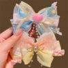 Pastel Decora Hair Bows -Clothing Discount Store pastel decora hair bows pins claws clips kawaii aesthetic bows 978