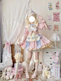 Pastel Easter Bunny Dress -Clothing Discount Store pastel easter bunny lolita dress apron bunnies rabbit dresses kawaii babe 916