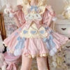 Pastel Easter Bunny Dress -Clothing Discount Store pastel easter bunny lolita dress pink s apron bunnies rabbit dresses kawaii babe 681