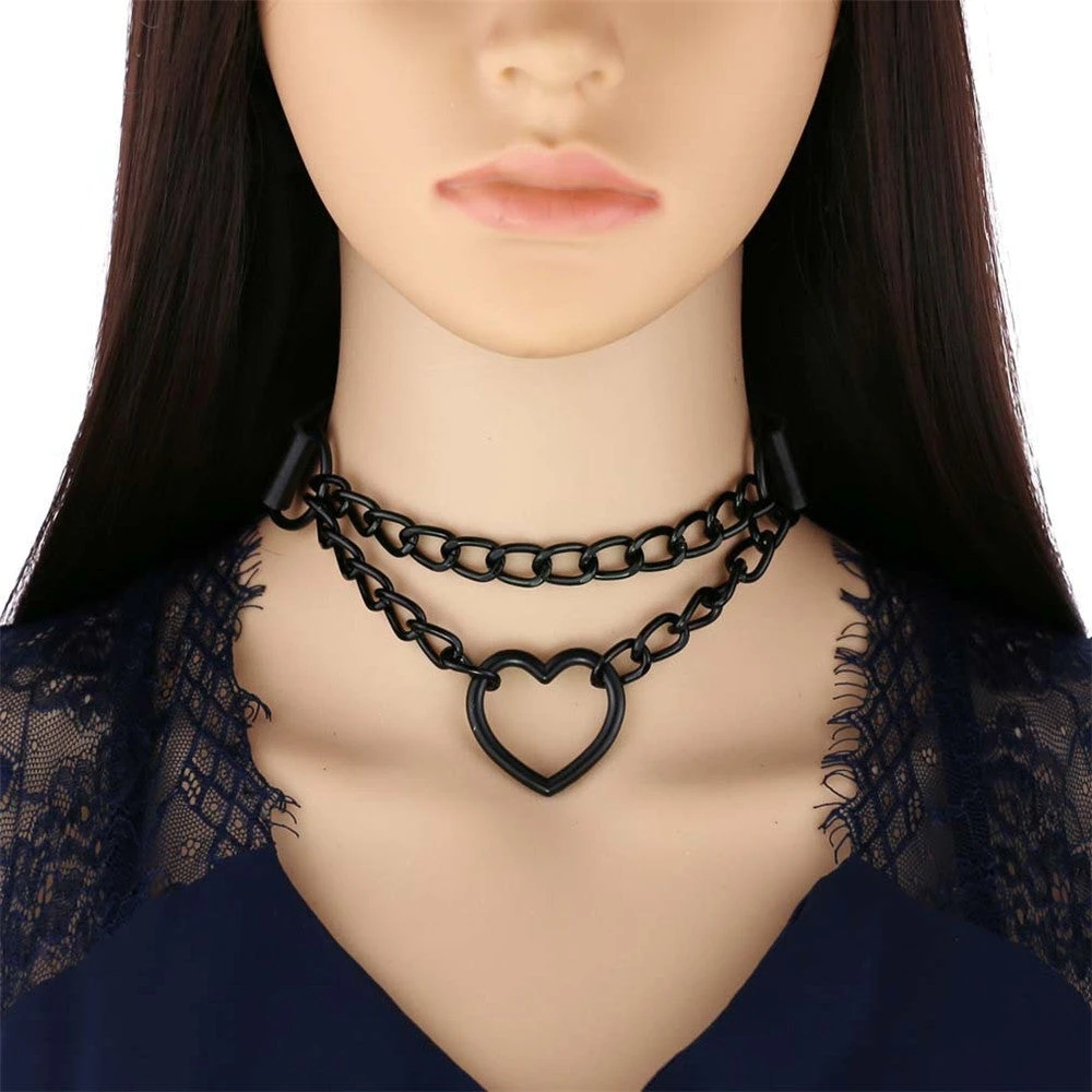 Pastel Goth Heart Choker 4 Pastel Goth Heart Choker - Image 2