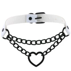 Pastel Goth Heart Choker 17 Pastel Goth Heart Choker -Clothing Discount Store pastel goth heart choker coat collar cute ddlg playground 472