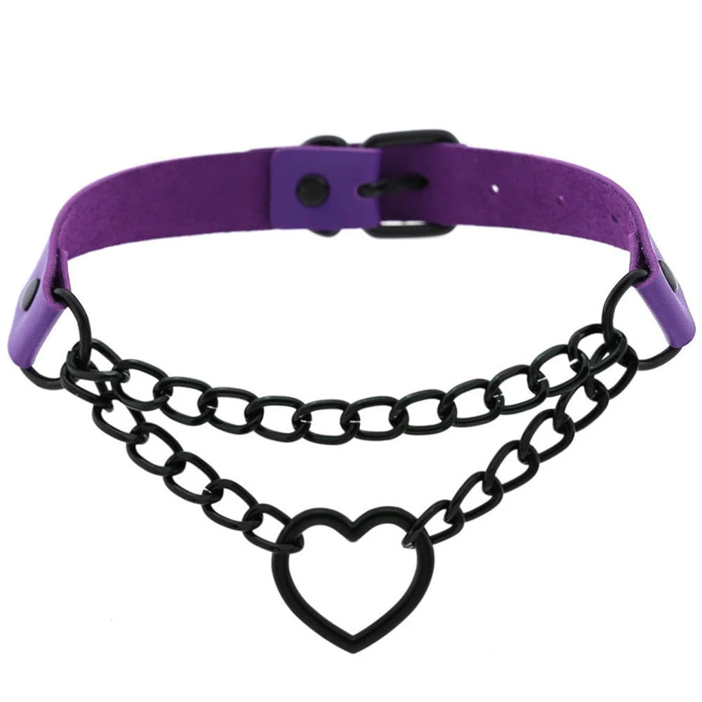 Pastel Goth Heart Choker 5 Pastel Goth Heart Choker - Image 3