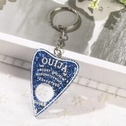 Pastel Ouija Keychain -Clothing Discount Store pastel ouija keychain darkblue fairy kei jewellery jewelry kawaii key chain ddlg playground 146