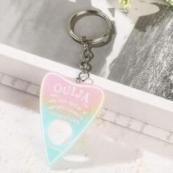 Pastel Ouija Keychain -Clothing Discount Store pastel ouija keychain pink yellow blue fairy kei jewellery jewelry kawaii key chain ddlg playground 484