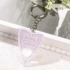 Pastel Ouija Keychain -Clothing Discount Store pastel ouija keychain purple fairy kei jewellery jewelry kawaii key chain ddlg playground 885
