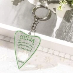 Pastel Ouija Keychain -Clothing Discount Store pastel ouija keychain silver fairy kei jewellery jewelry kawaii key chain ddlg playground 646